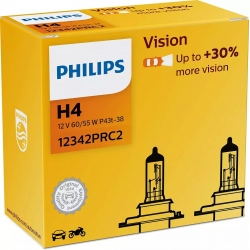 PHILIPS H4 VISION 12V 60/55W +30%  2szt. nr. kat.12342PRC2